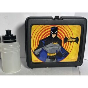 Thermos‎ 2005 Batman Black Plastic Lunch Box -  With Water Bottle